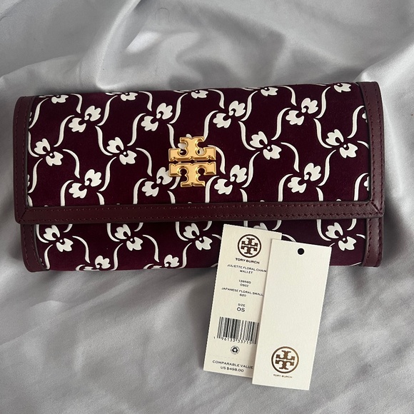 Tory Burch Juliette Floral Chain Wallet (NWT) - Picture 1 of 4